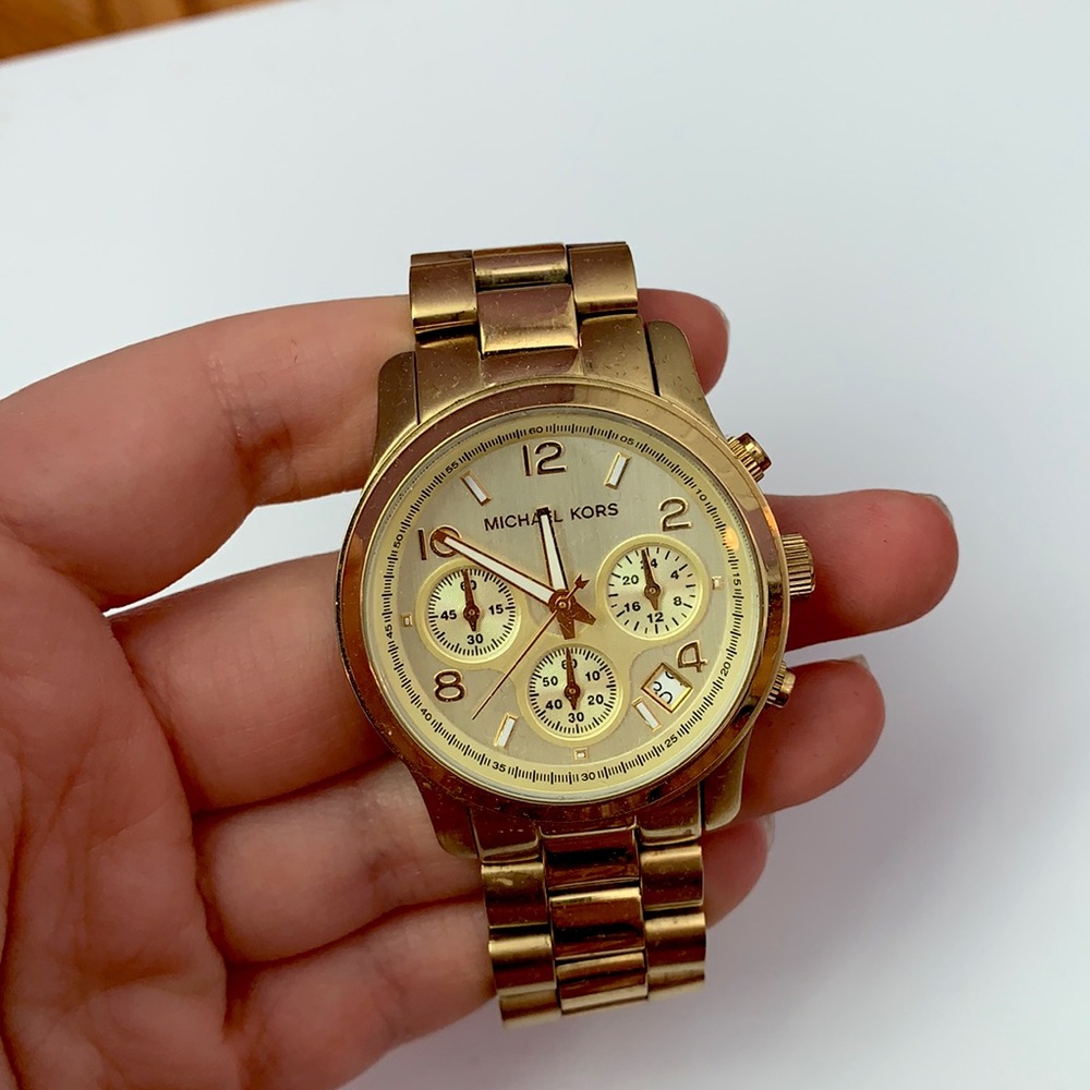 Gold Michael Kors watch